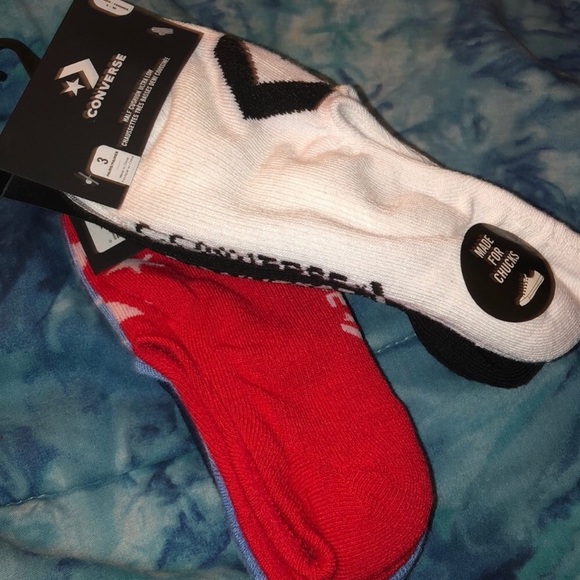 red converse socks